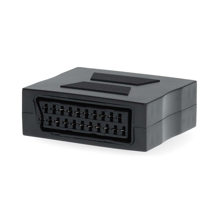 Nedis SCART-adapter | SCART Hunn | SCART Hunn | Nikkel belagt | Rett | ABS | Sort | 1 stk. | Boks i gruppen Elektronikk / Kabler og adaptere / Scart hos TP E-commerce Nordic AB (C69354)