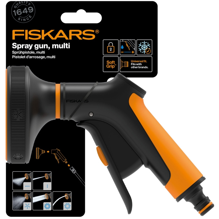 Fiskars Sprinklerpistol multifunktion. front tr i gruppen HJEM, HUS OG HAGE / Hageprodukter / Hageredskap hos TP E-commerce Nordic AB (C69557)