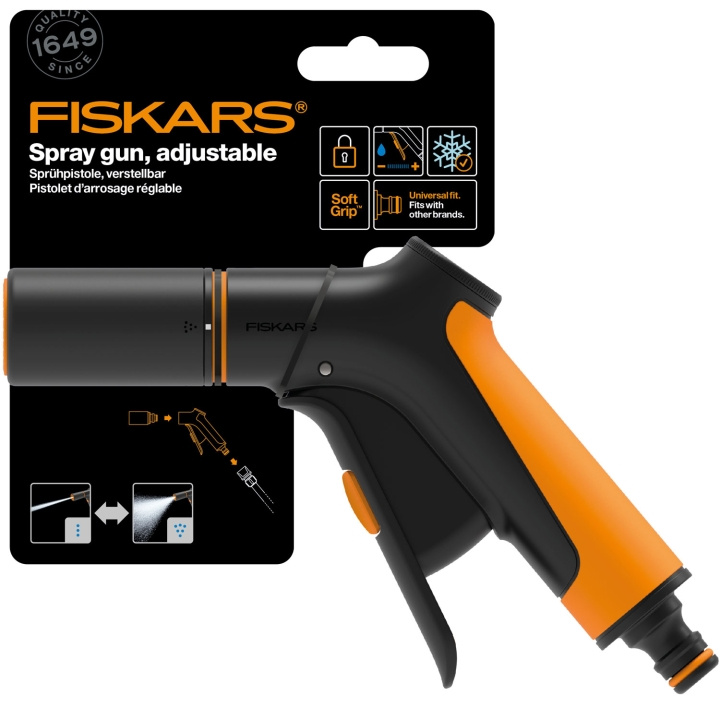 Fiskars Strålpistol justerbar. front trigger i gruppen HJEM, HUS OG HAGE / Hageprodukter / Hageredskap hos TP E-commerce Nordic AB (C69559)