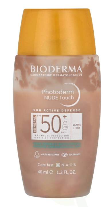 Bioderma Photoderm Nude Touch Mineral SPF50+ 40 ml Claire i gruppen HELSE OG SKJØNNHET / Hudpleie / Soling / Solkrem hos TP E-commerce Nordic AB (C69601)