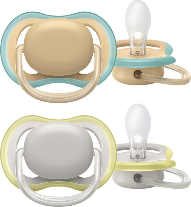 Philips Avent SCF085/15 Ultra Air smokker 0-6 måneder, 2 stk, beige i gruppen LEKER, BARN OG BABY / Babyprodukter / Smokker & Tannringer hos TP E-commerce Nordic AB (C69758)