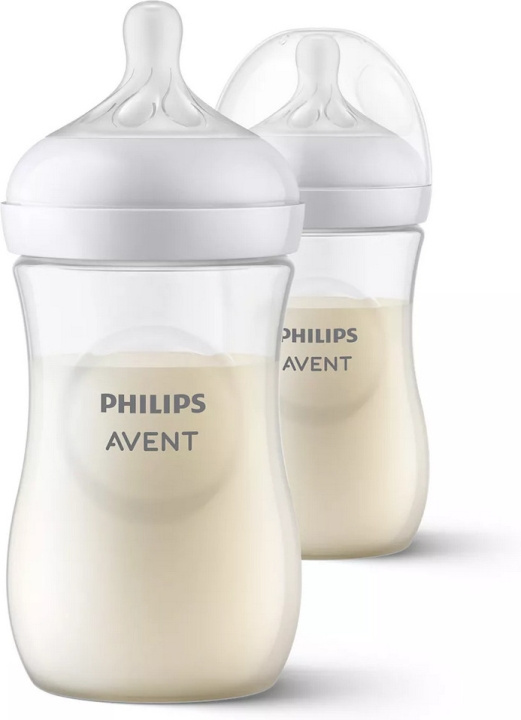 Philips Avent SCY903/02 Natural Response tåteflaske, 260 ml, 2 stk i gruppen LEKER, BARN OG BABY / Babyprodukter / Smokker & Tannringer hos TP E-commerce Nordic AB (C69777)