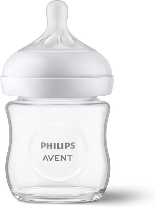 Philips Avent SCY930/01 Natural Response-sutteflaske i glass, 120 ml i gruppen LEKER, BARN OG BABY / Babyprodukter / Smokker & Tannringer hos TP E-commerce Nordic AB (C69784)