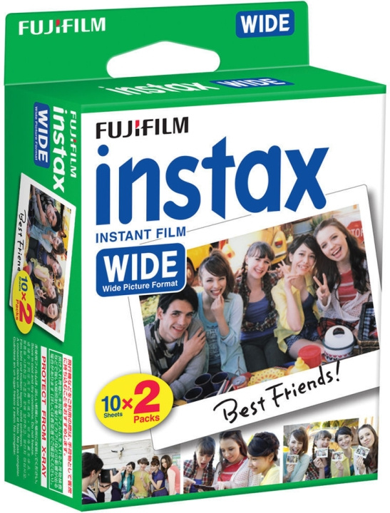 Fujifilm Instax Wide tvillingpakke øyeblikkelig film, 20 bilder i gruppen Elektronikk / Foto og video / Fotograferingsutstyr / Annet hos TP E-commerce Nordic AB (C69912)