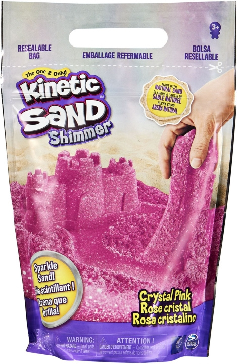 Kinetic Sand Glitter Rosa kunstig sand i gruppen LEKER, BARN OG BABY / Leker / Lek leire, lek sand og tilbehør hos TP E-commerce Nordic AB (C69932)