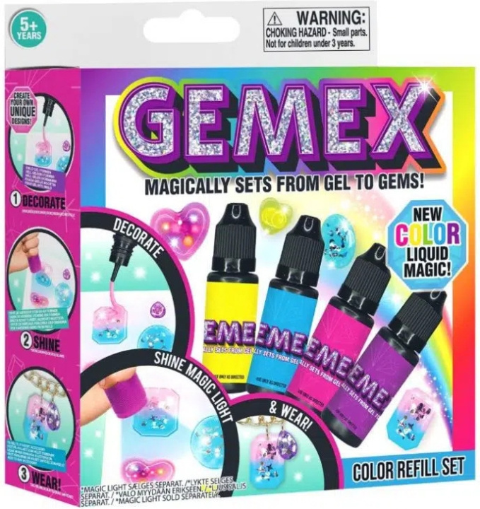 Gemex Color Gel - fargegel refill, 4 x 10 g i gruppen LEKER, BARN OG BABY / Leker / Håndtverk hos TP E-commerce Nordic AB (C69939)