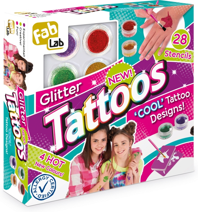 FabLab Glitter Tattoos tatoveringssett i gruppen LEKER, BARN OG BABY / Leker / Håndtverk hos TP E-commerce Nordic AB (C69961)