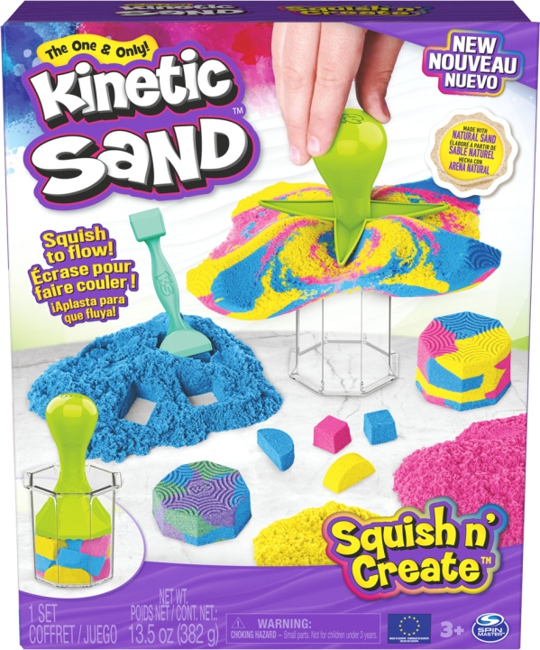 Kinetic Sand Squish N\' Create Magic Sand-sett i gruppen LEKER, BARN OG BABY / Leker / Lek leire, lek sand og tilbehør hos TP E-commerce Nordic AB (C69970)