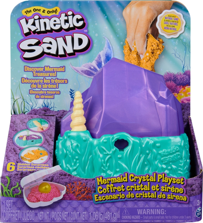 Kinetic Sand Havfrue Krystall Magisk Sand-sett i gruppen LEKER, BARN OG BABY / Leker / Lek leire, lek sand og tilbehør hos TP E-commerce Nordic AB (C69971)