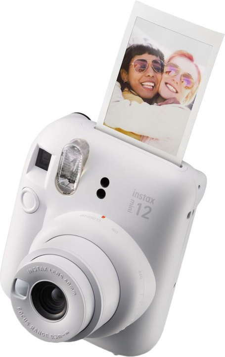 Fujifilm INSTAX Mini 12 instant-kamera, hvit i gruppen Elektronikk / Foto og video / Kameraer hos TP E-commerce Nordic AB (C69979)