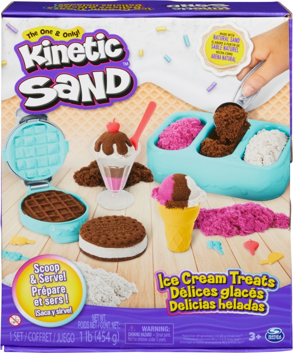 Kinetic Sand lekesett med iskremgodbiter i gruppen LEKER, BARN OG BABY / Leker / Lek leire, lek sand og tilbehør hos TP E-commerce Nordic AB (C69986)