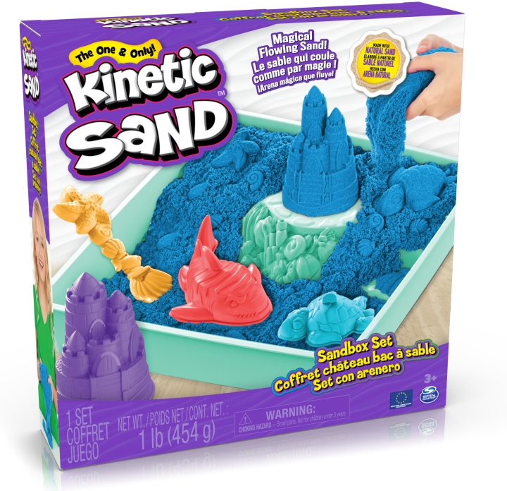 Kinetic Sand sandkassesett, blå i gruppen LEKER, BARN OG BABY / Leker / Lek leire, lek sand og tilbehør hos TP E-commerce Nordic AB (C69987)