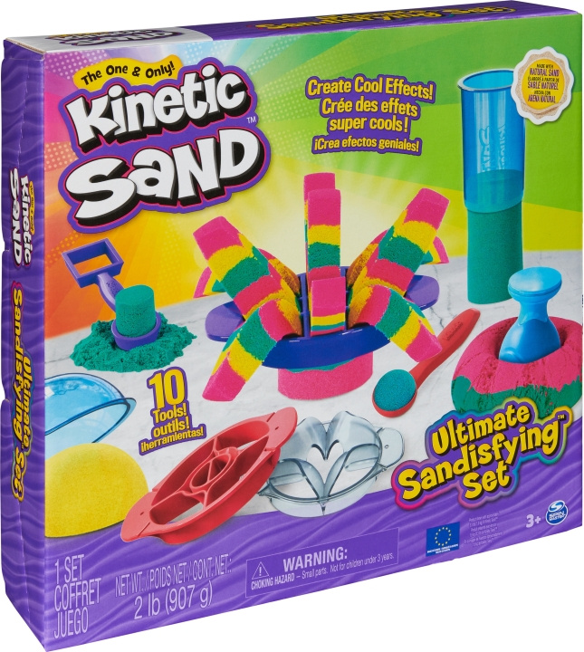 Kinetic Sand Ultimate Sandisfying - lekesett i gruppen LEKER, BARN OG BABY / Leker / Lek leire, lek sand og tilbehør hos TP E-commerce Nordic AB (C69990)