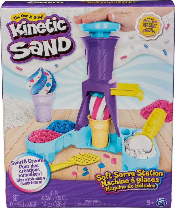 Kinetic Sand Soft Serve Station - lekesett med iskrem i gruppen LEKER, BARN OG BABY / Leker / Leksaker hos TP E-commerce Nordic AB (C70083)