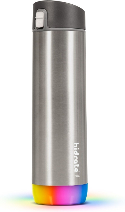 HidrateSpark PRO Chug Water bottle, 0,62 L, sølv i gruppen SPORT, FRITID & HOBBY / Friluftsliv / Termoser og flasker hos TP E-commerce Nordic AB (C70125)