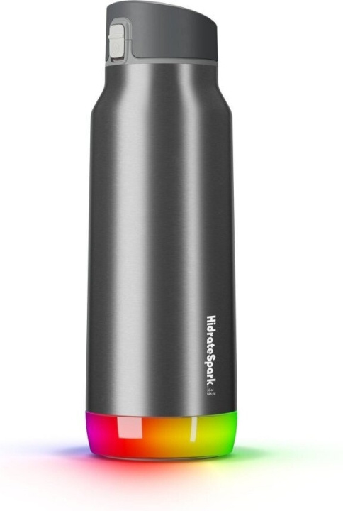 HidrateSpark PRO Chug Water bottle, 0,95 L, sølv i gruppen SPORT, FRITID & HOBBY / Friluftsliv / Termoser og flasker hos TP E-commerce Nordic AB (C70126)