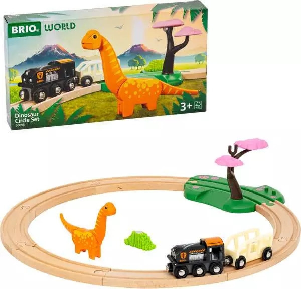 BRIO 36098 - Dinosaur Circle Disc Set i gruppen LEKER, BARN OG BABY / Leker / Byggeleker / Brio Tågbanor hos TP E-commerce Nordic AB (C70145)