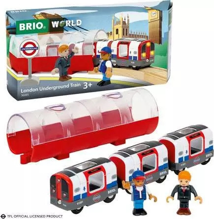 BRIO 36085 - T-banetog i London i gruppen LEKER, BARN OG BABY / Leker / Byggeleker / Brio Tågbanor hos TP E-commerce Nordic AB (C70147)