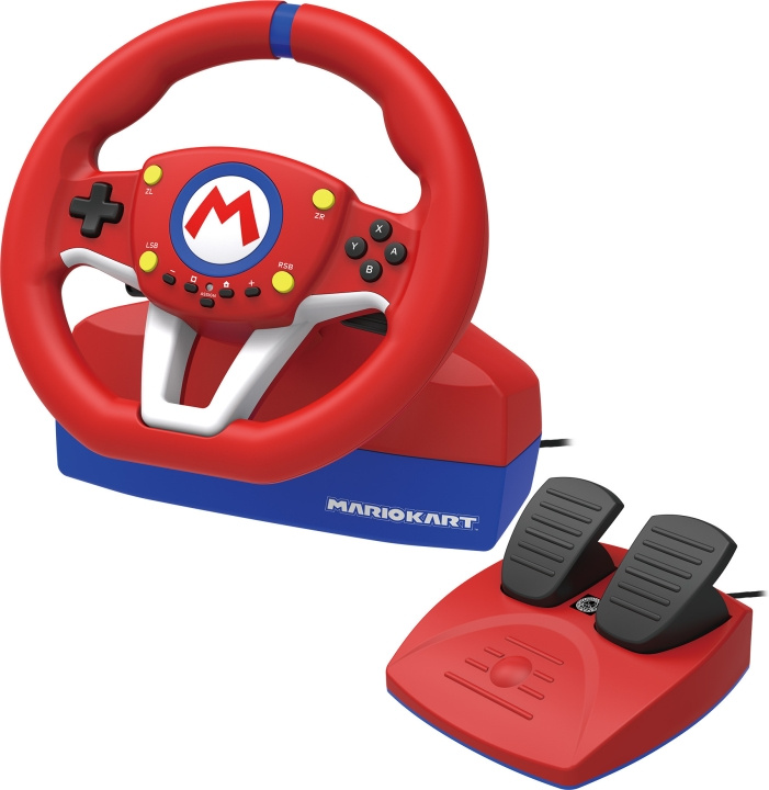 HORI Mario Kart Racing Wheel Pro Mini, Switch i gruppen Elektronikk / TV-spill & tilbehør / Nintendo Switch / Tilbehør hos TP E-commerce Nordic AB (C70149)