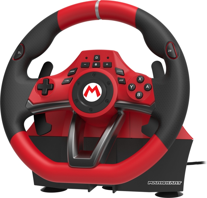 HORI Racing Wheel Pro Deluxe, Switch i gruppen Elektronikk / TV-spill & tilbehør / Nintendo Switch / Tilbehør hos TP E-commerce Nordic AB (C70150)