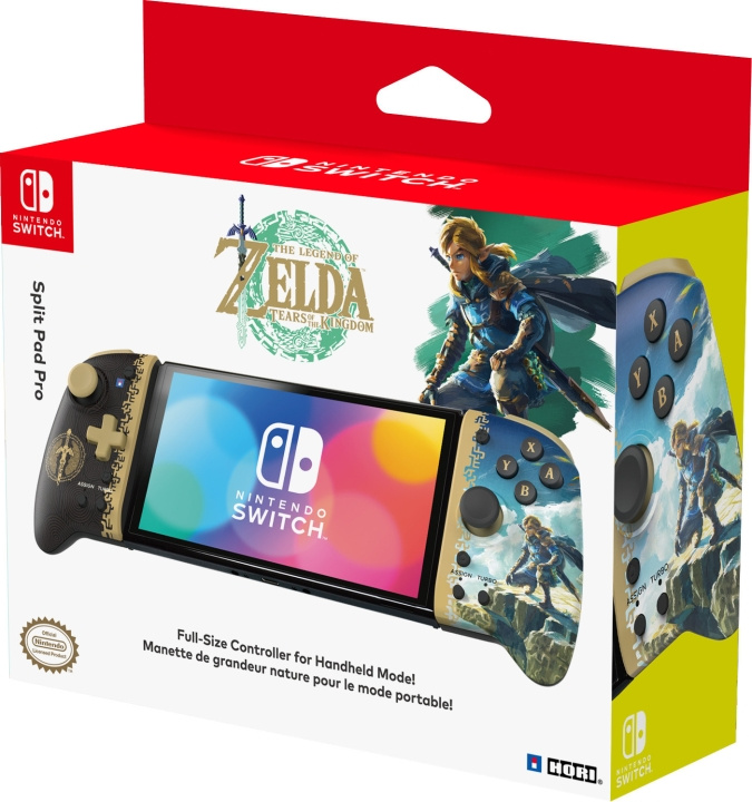 HORI Split Pad Pro - The Legend of Zelda: Tears of the Kingdom spillkontroller, Switch / Switch OLED i gruppen Elektronikk / TV-spill & tilbehør / Nintendo Switch / Tilbehør hos TP E-commerce Nordic AB (C70155)