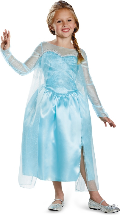 Disguise Frozen Elsa Classic kostyme, 5-6 år, 99-123 cm i gruppen LEKER, BARN OG BABY / Leker / Masker og kostymer hos TP E-commerce Nordic AB (C70165)