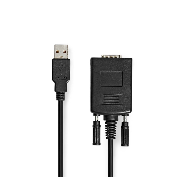 Nedis RS232 konverter | USB-A Han | RS232 | Nikkel belagt | 0.90 m | Rund | PVC | Sort | Boks i gruppen Datautstyr / Kabler og adaptere / Andre hos TP E-commerce Nordic AB (C70213)