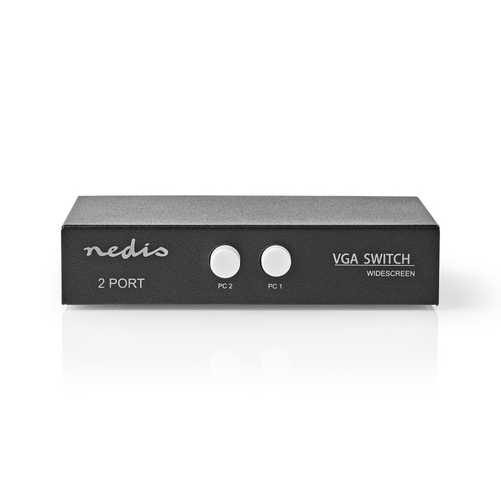 Nedis VGA switch | 2-Port port(s) | Maksimum oppløsning: 2560x1600 | 500 mHz i gruppen Datautstyr / Kabler og adaptere / VGA / Adaptere hos TP E-commerce Nordic AB (C70215)