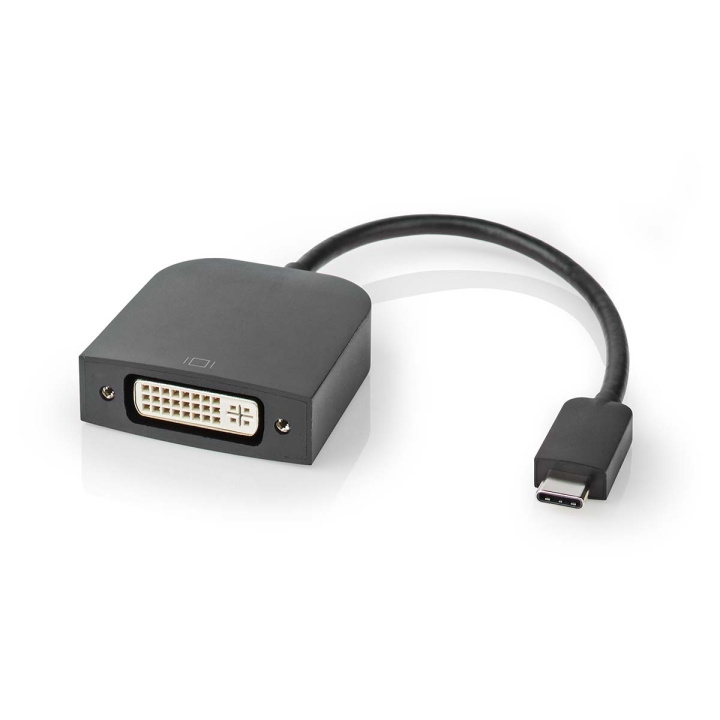 Nedis USB-C™ Adapter | USB 3.2 Gen 1 | USB-C™ Hann | DVI-D 24+1-Pins Hun | 1080p | 0.20 m | Rund | Nikkel belagt | PVC | Sort | Boks i gruppen Datautstyr / Kabler og adaptere / DVI / Adaptere hos TP E-commerce Nordic AB (C70270)