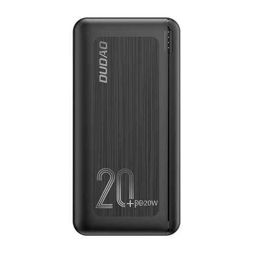 Dudao K12PQ+ powerbank 20000mAh 20Watt black i gruppen SMARTTELEFON & NETTBRETT / Ladere og Kabler / Powerbanks hos TP E-commerce Nordic AB (C70284)