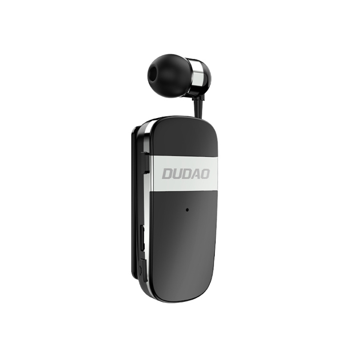 Dudao GU9 Extendable Wiring Bluetooth Earphone Black i gruppen Elektronikk / Lyd & Bilde / Hodetelefoner & Tilbehør / Hodetelefoner hos TP E-commerce Nordic AB (C70293)