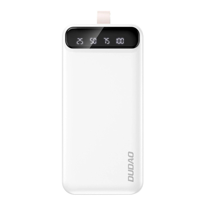 Dudao K8S+ 30000mAh powerbank White i gruppen SMARTTELEFON & NETTBRETT / Ladere og Kabler / Powerbanks hos TP E-commerce Nordic AB (C70328)