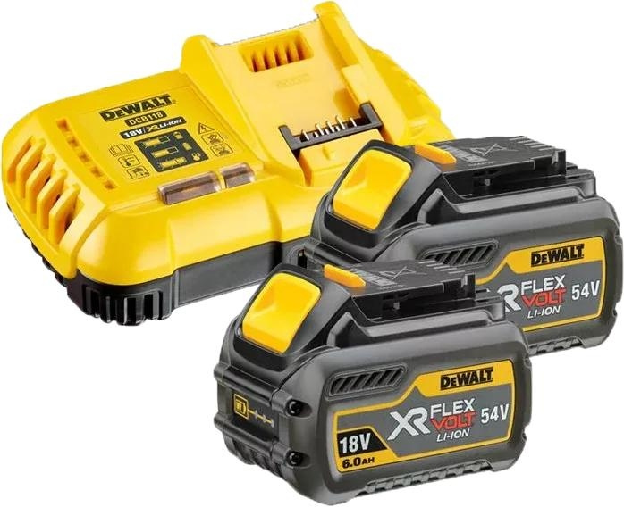 DeWALT 54V XR FLEXVOLT Set: 2x 6Ah Batteries & Charger i gruppen HJEM, HUS OG HAGE / Verktøy / Batterier til Elektroverktøy hos TP E-commerce Nordic AB (C70420)