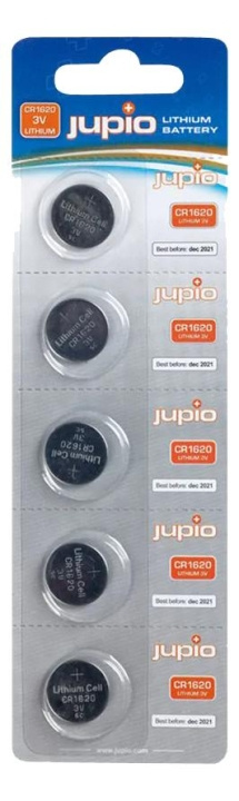 Jupio CR1620 3V 5pcs i gruppen Elektronikk / Batterier & Ladere / Batterier / knappcelle hos TP E-commerce Nordic AB (C70441)