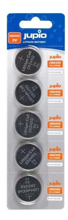 Jupio CR2450 3V 5pcs i gruppen Elektronikk / Batterier & Ladere / Batterier / knappcelle hos TP E-commerce Nordic AB (C70444)