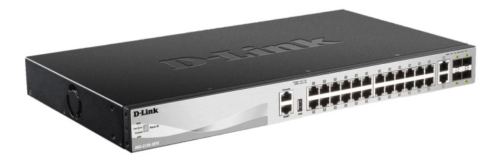 D-Link 24 x 10/100/1000BASE-T ports Layer 3 Stackable i gruppen Datautstyr / Nettverk / Switcher hos TP E-commerce Nordic AB (C70465)