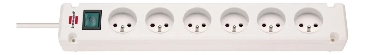 Brennenstuhl Bremounta Extension Socket 6-way white 3m H05VV-F 3G1.5 i gruppen HJEM, HUS OG HAGE / El og belysning / Grenuttak hos TP E-commerce Nordic AB (C70470)