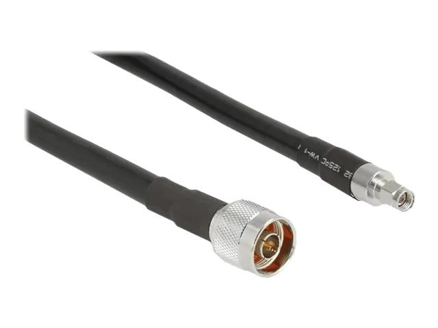 DeLOCK Antenna Cable N plug >RP-SMA plug CFD400 LLC400 1 m low loss i gruppen Elektronikk / Kabler og adaptere / Antennekabler og tilbehør / Antennekabler hos TP E-commerce Nordic AB (C70479)