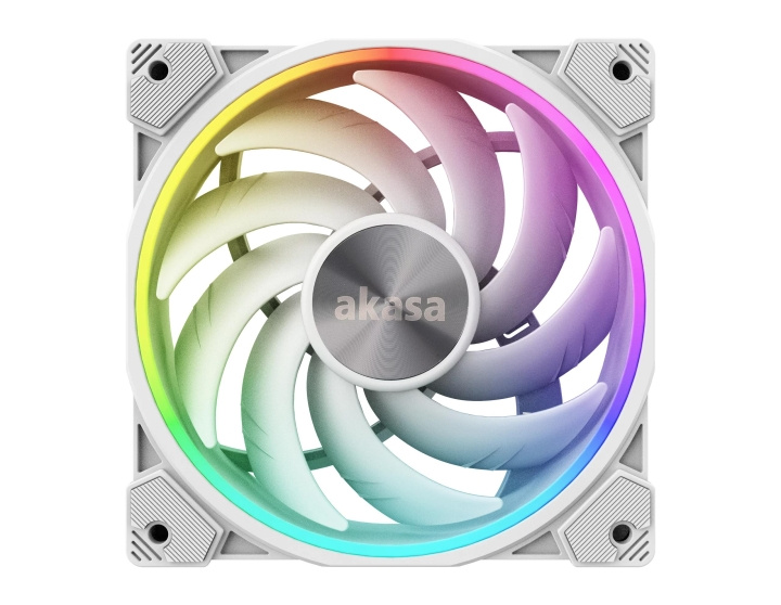 Akasa White LED Premium Cooling Fan with Addressable RGB - 120mm i gruppen Datautstyr / PC-Komponenter / Kjøling / Vifter hos TP E-commerce Nordic AB (C70486)