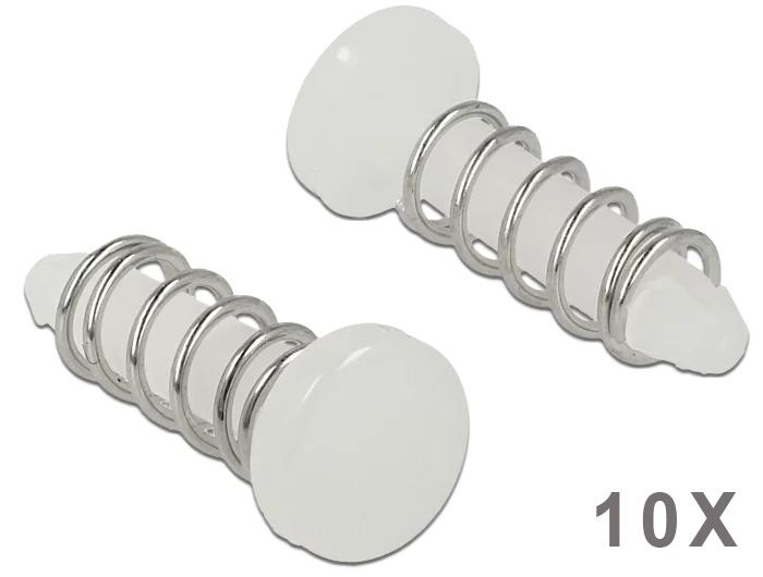 DeLOCK Snap Rivet for heat sink - set 10 pieces white i gruppen Datautstyr / PC-Komponenter / Kjøling / Prosessorkjøling hos TP E-commerce Nordic AB (C70489)