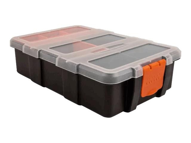 DeLOCK Sorting box 11 compartments 220 x 155 x 60 mm orange, black i gruppen HJEM, HUS OG HAGE / Verktøy / Annet verktøy og tilbehør hos TP E-commerce Nordic AB (C70493)