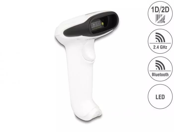 DeLOCK Barcode Scanner 1D and 2D for 2.4 GHz, Bluetooth or USB i gruppen Datautstyr / Datamaskin Tilbehør / Strekkodeleser hos TP E-commerce Nordic AB (C70517)