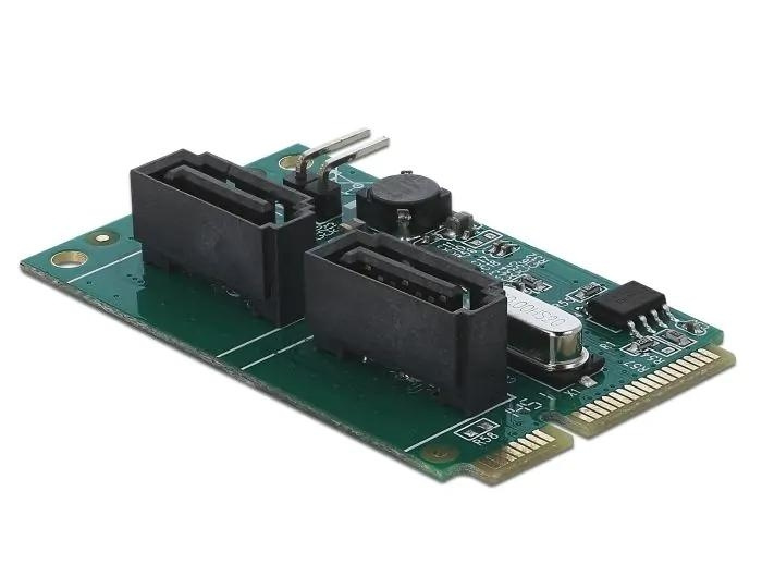 DeLOCK Mini PCIe Converter to 2 x SATA with RAID i gruppen Datautstyr / PC-Komponenter / Harddisker / Adaptere og tilbehør hos TP E-commerce Nordic AB (C70524)