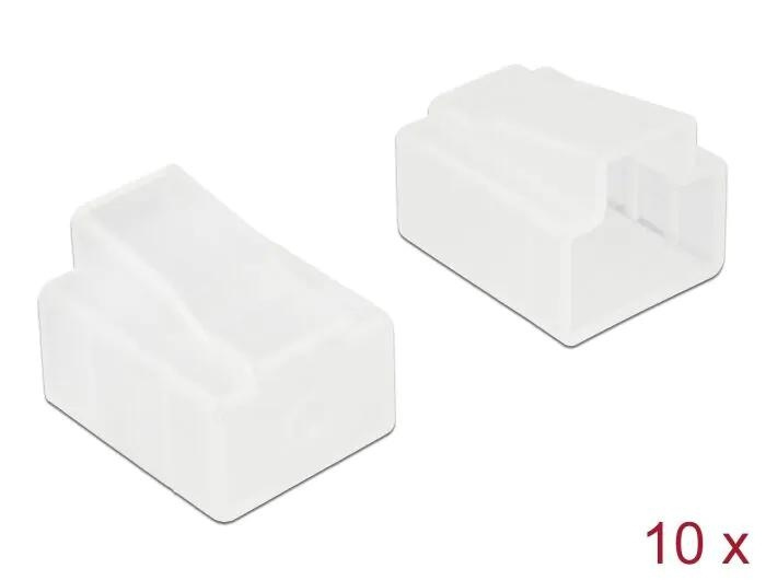 DeLOCK Dust Cover for RJ45 plug 10 pieces transparent i gruppen Datautstyr / Kabler og adaptere / Nettverk / Adaptere og koblinger hos TP E-commerce Nordic AB (C70545)