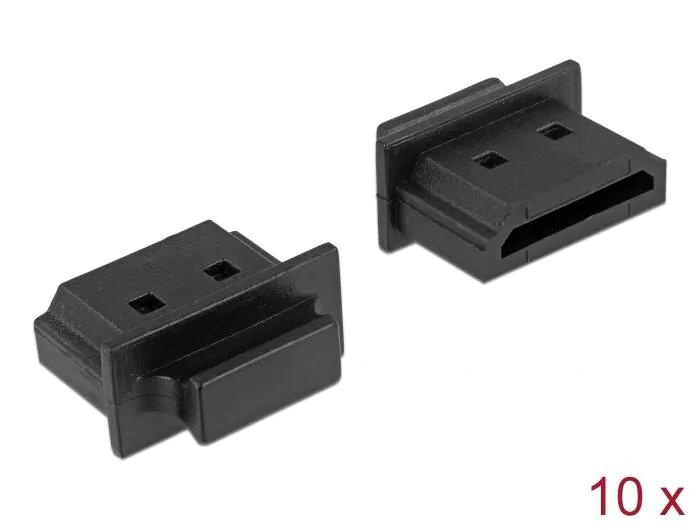 DeLOCK Dust Cover for HDMI-A female with grip 10 pieces black i gruppen Elektronikk / Kabler og adaptere / HDMI / Adaptere hos TP E-commerce Nordic AB (C70549)