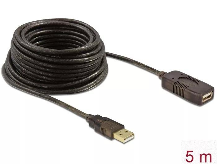 DeLOCK Cable USB 2.0 Extension, active 5 m i gruppen Datautstyr / Kabler og adaptere / USB / USB-A / Kabler hos TP E-commerce Nordic AB (C70550)