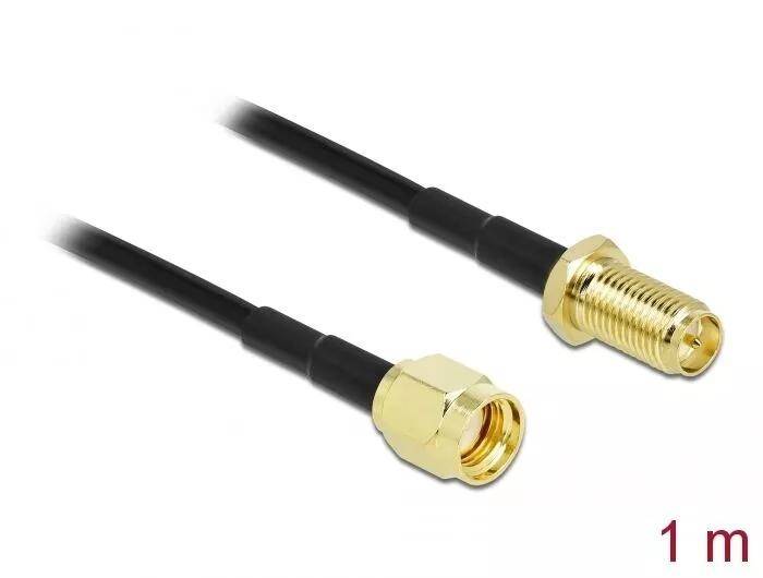 DeLOCK Antenna Cable RP-SMA plug to RP-SMA jack LMR/CFD100 1 m i gruppen Elektronikk / Kabler og adaptere / Antennekabler og tilbehør / Antennekabler hos TP E-commerce Nordic AB (C70551)