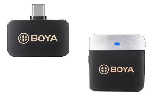 BOYA Ultracompact 2.4GHz Dual-Channel Wireless Microphone System i gruppen Datautstyr / Datamaskin Tilbehør / Mikrofoner hos TP E-commerce Nordic AB (C70562)