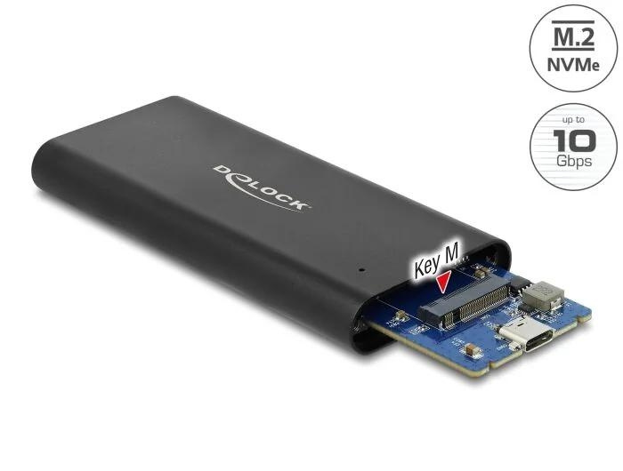 DeLOCK External Enclosure for M.2 NVMe PCIe SSD with SuperSpeed USB i gruppen Datautstyr / Datamaskin Tilbehør / Harddisk kabinetter / 2,5 hos TP E-commerce Nordic AB (C70577)