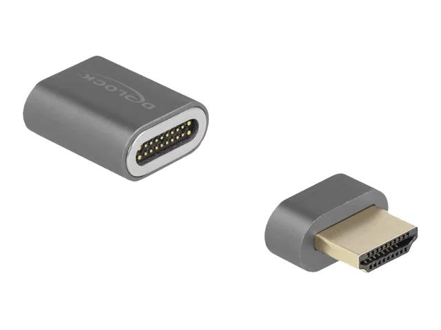 DeLOCK HDMI Adapter male to female 8K 60 Hz magnetic i gruppen Elektronikk / Kabler og adaptere / HDMI / Adaptere hos TP E-commerce Nordic AB (C70652)